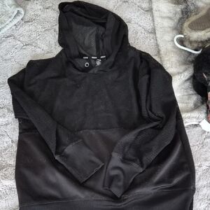 RBX Men's Black Mesh Hoodie